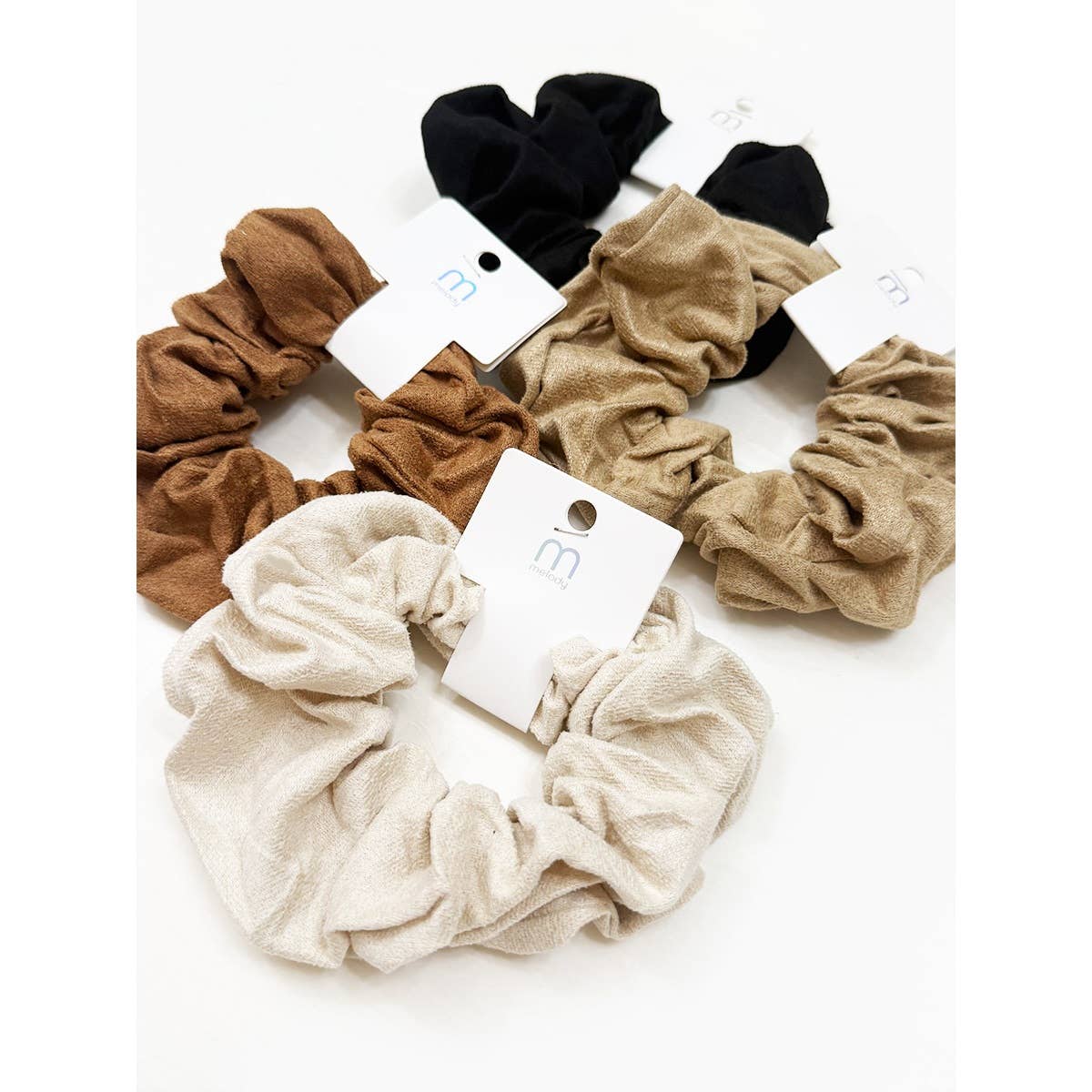 The Perfect Suede Neutral Color Scrunchie