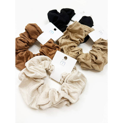 The Perfect Suede Neutral Color Scrunchie