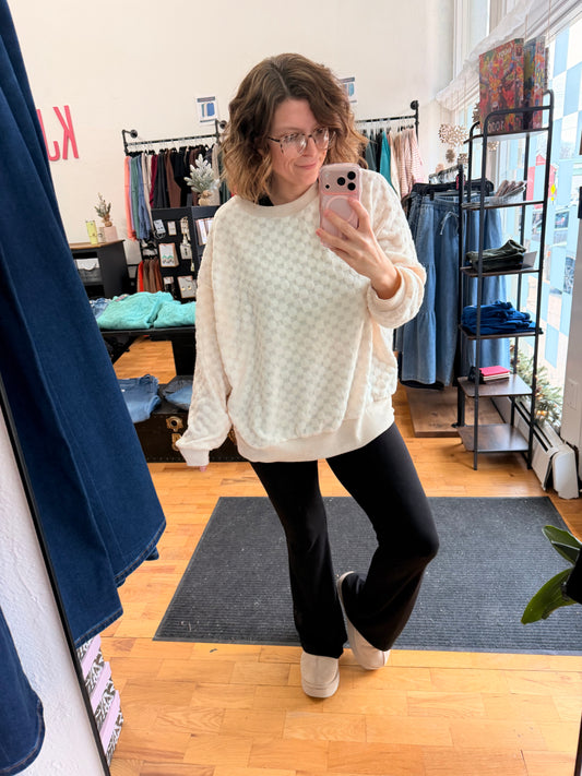 Textured Touch Hacci Pullover