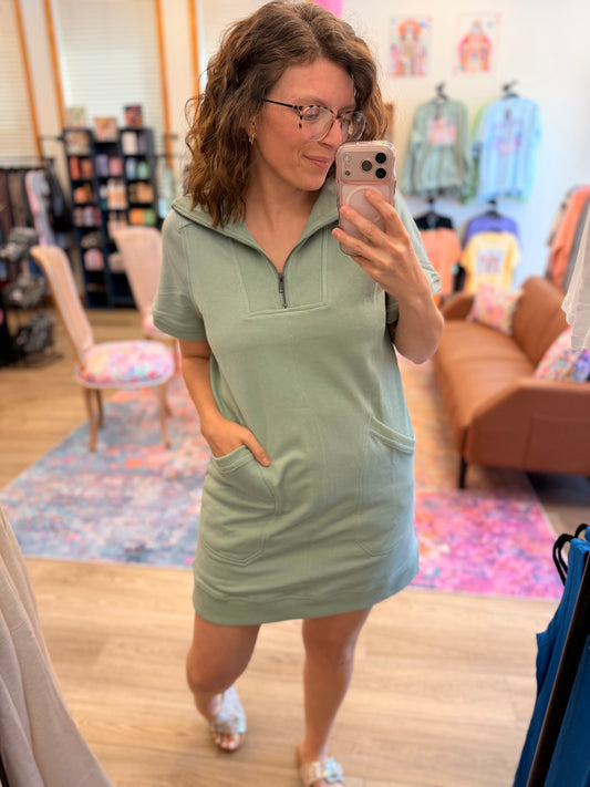 French Terry Mini Dress