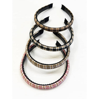 Preppy Checker Padded Fashion Headband