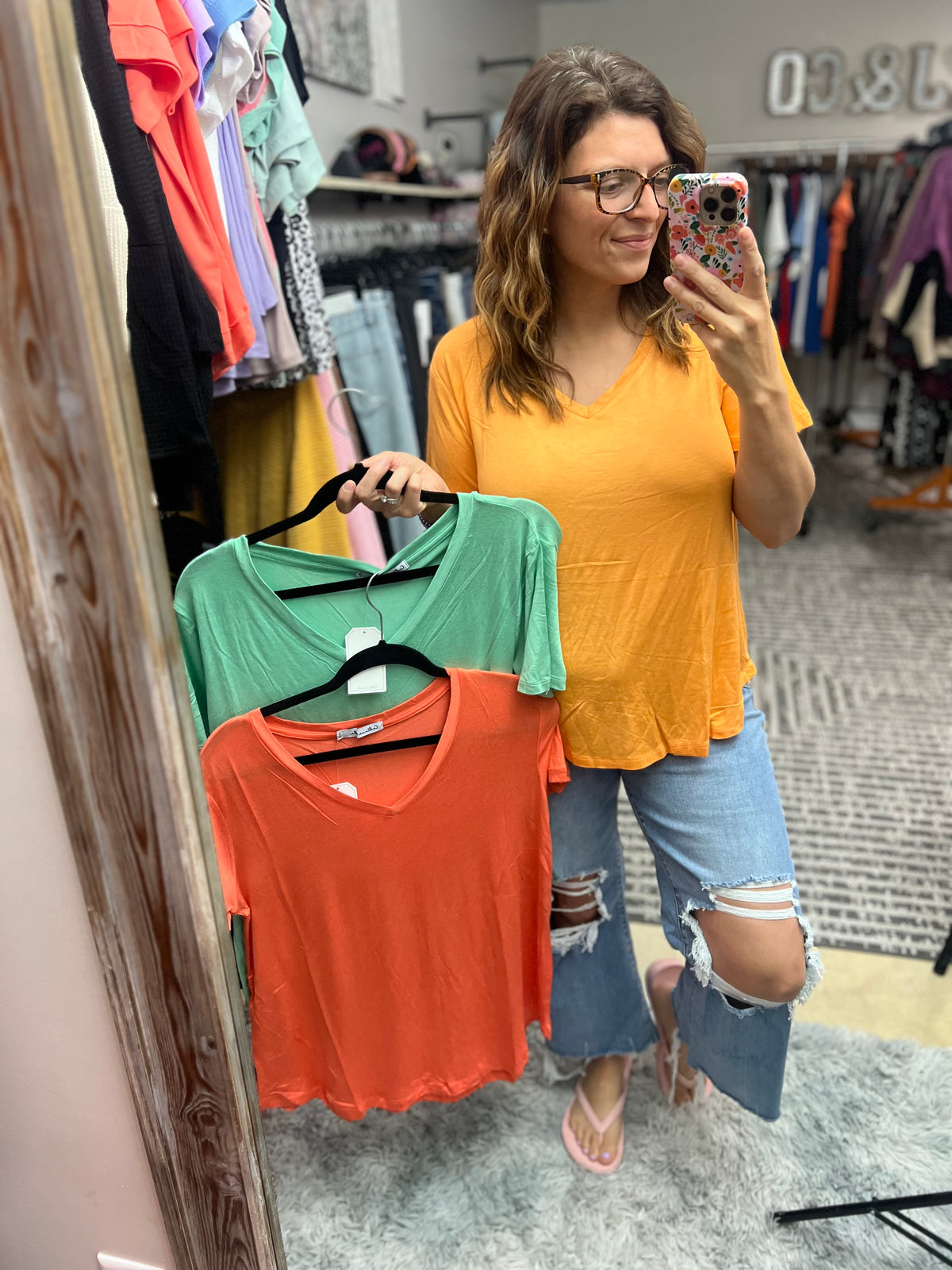 Flow With It V-Neck Tee