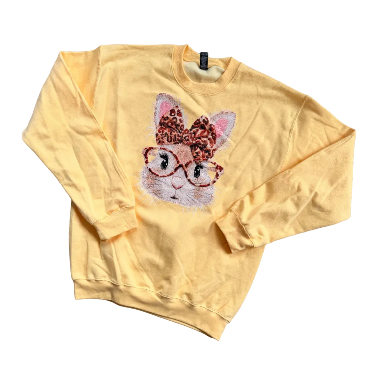 Leopard Bunny Easter Crewneck Sweatshirt