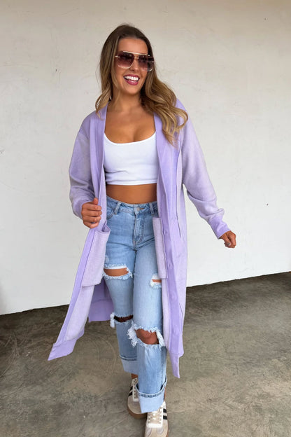 Desi Luxe Sweatshirt Cardigan