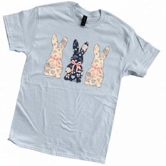 Blue Bunny Easter Graphic Tee