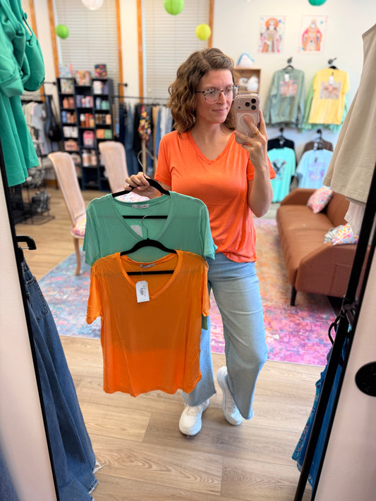 Flow With It V-Neck Tee