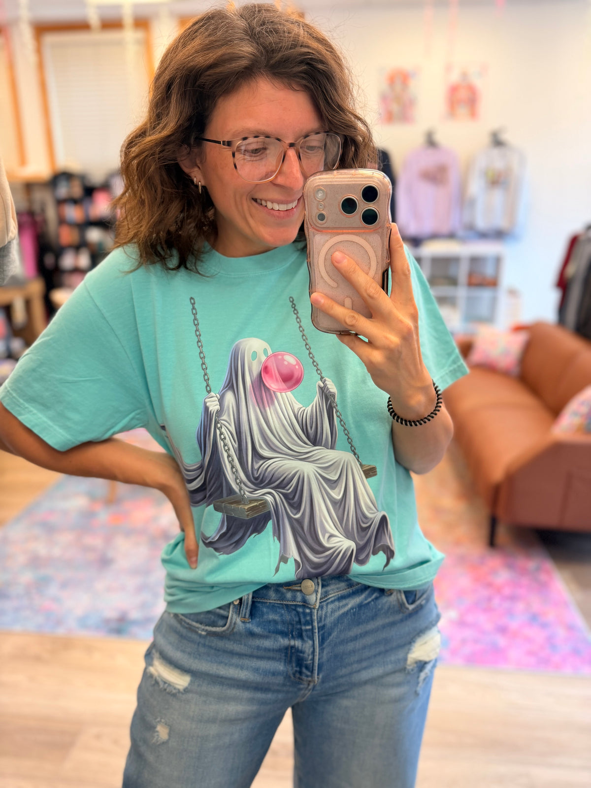Bubble Gum Ghost Vintage Tee