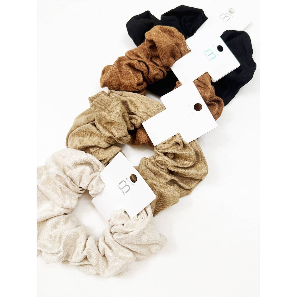 The Perfect Suede Neutral Color Scrunchie