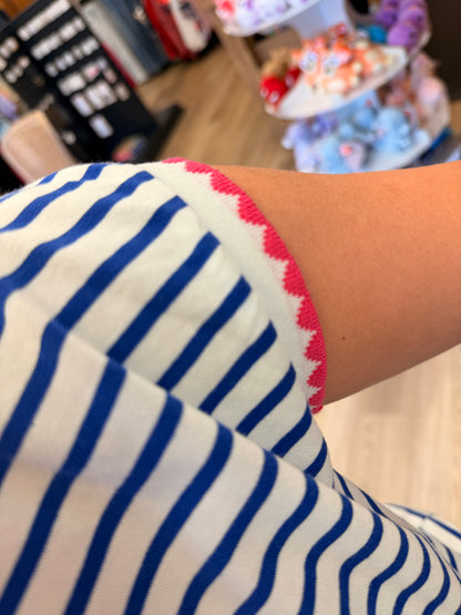 Coastal Stripe Ringer Tee