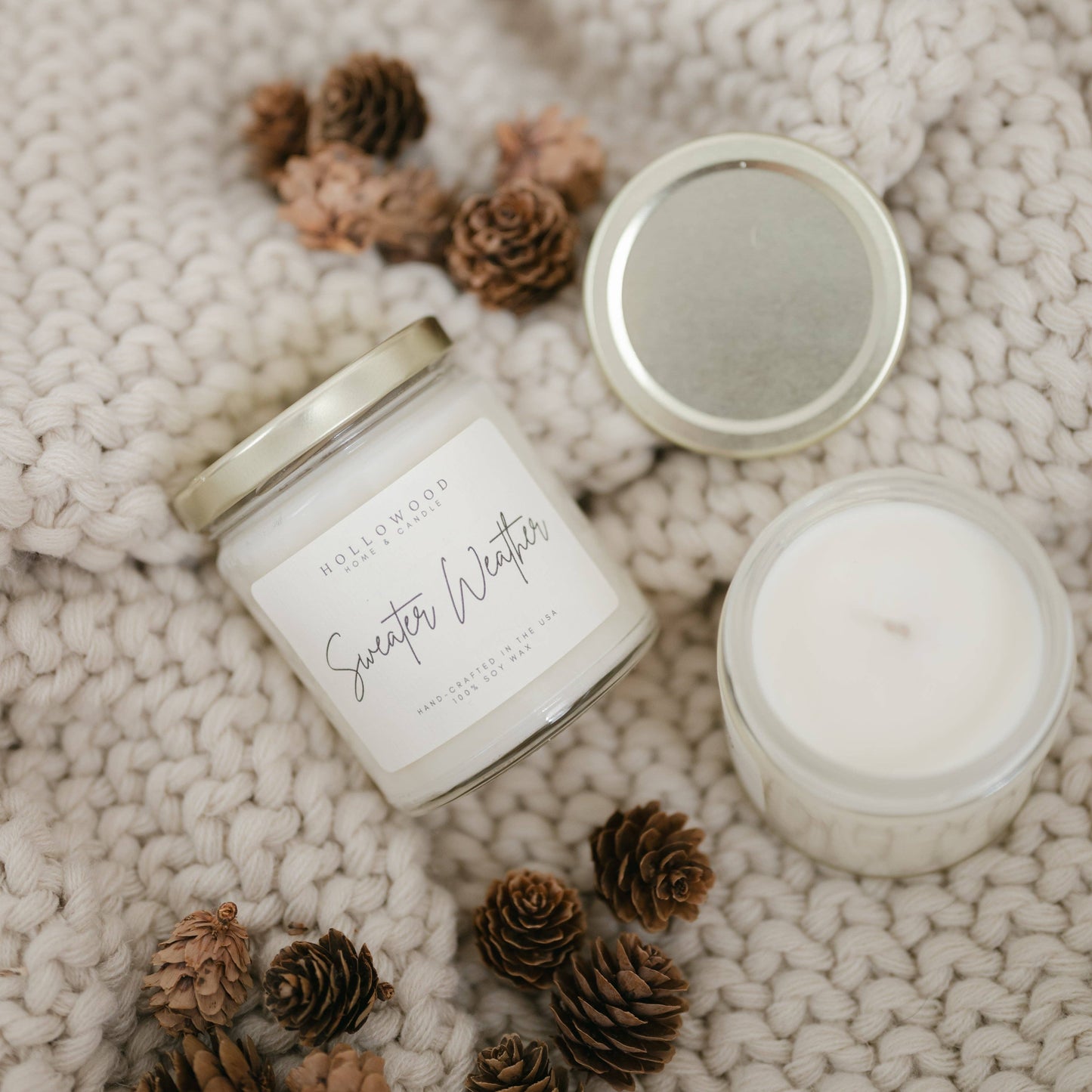 SWEATER WEATHER | FALL | 8 OZ CANDLE: 8 OUNCE