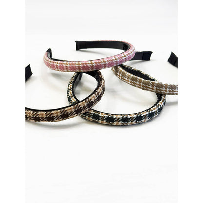 Preppy Checker Padded Fashion Headband