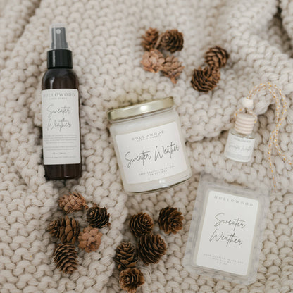 SWEATER WEATHER | FALL | 8 OZ CANDLE: 8 OUNCE