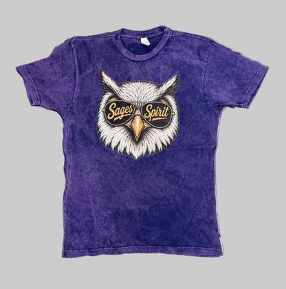 Sages Spirit Mineral Washed Owl Tee