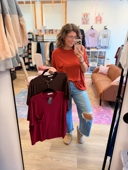Relaxed Ribbed Tee