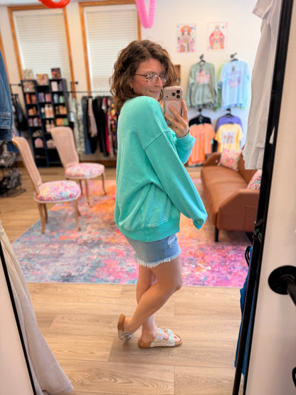 Crossover Coziest Acid Wash Fleece Pullover