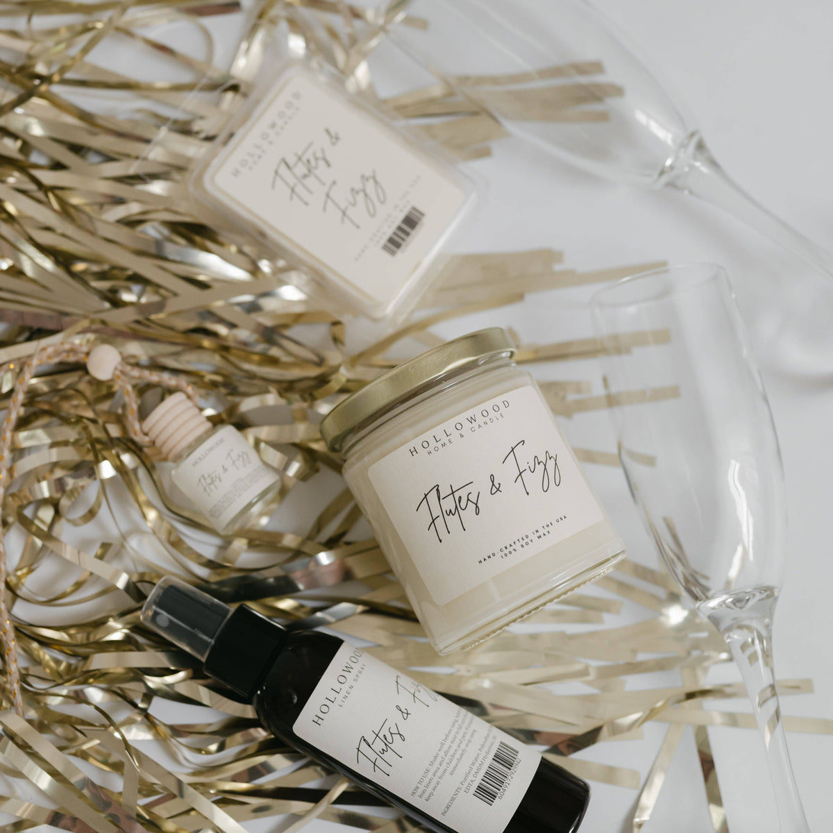 FLUTES & FIZZ | CELEBRATION | SPRING | 8 OZ CANDLE: 8 OZ | 226 G