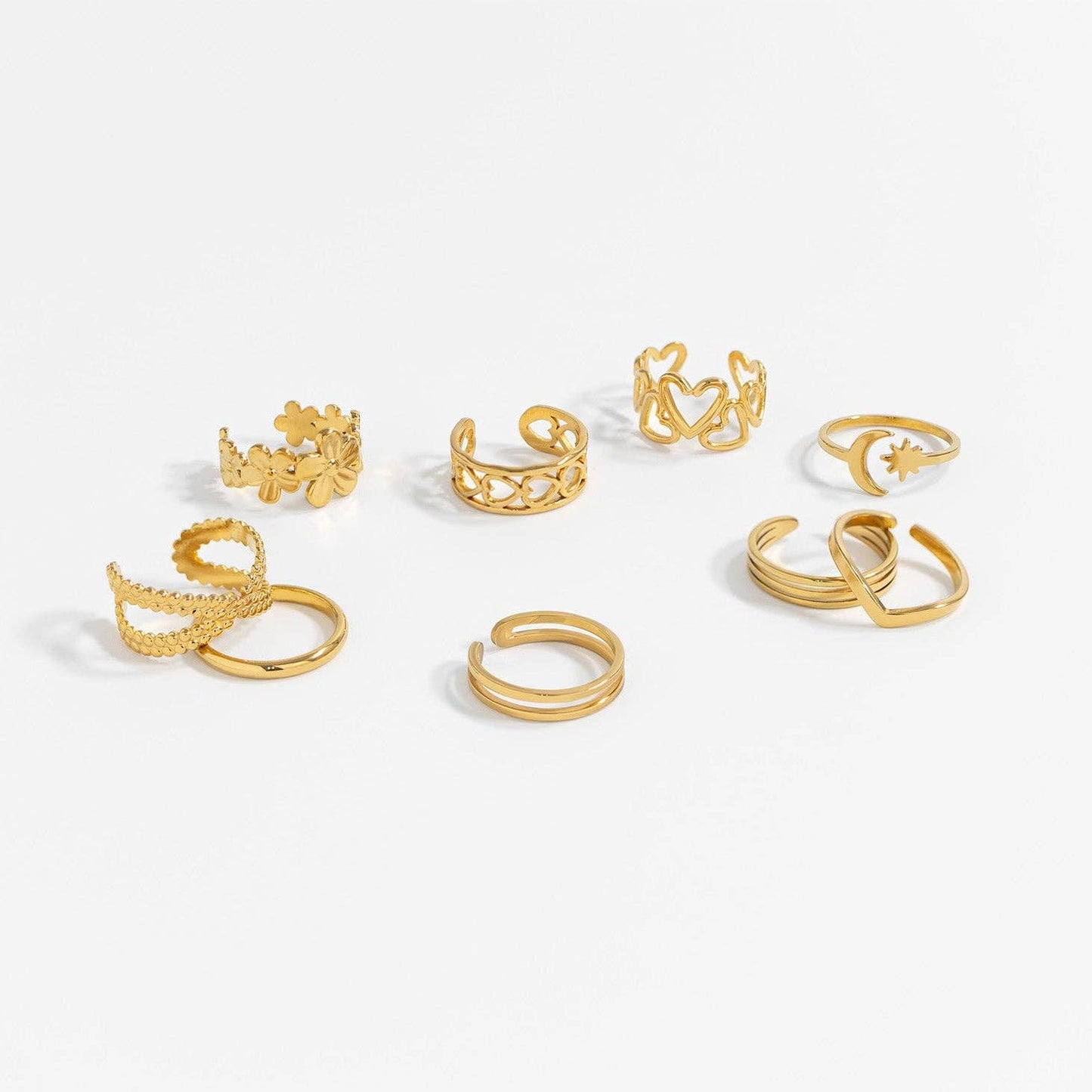 18K Gold Stainless Steel Adjustable Double Bar Toe Ring