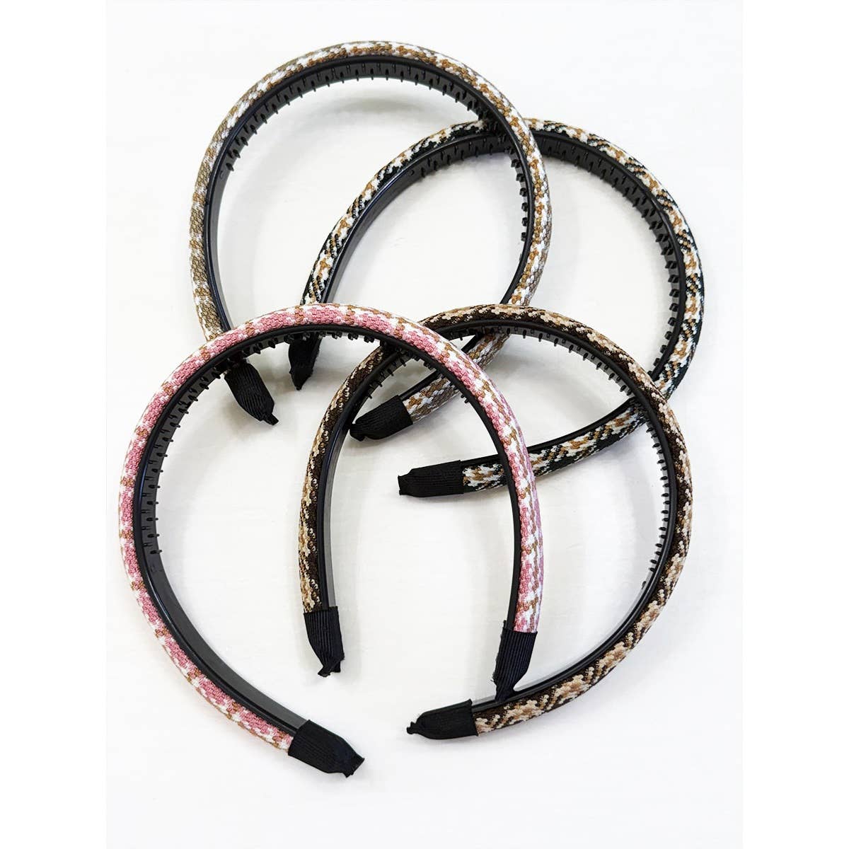 Preppy Checker Padded Fashion Headband
