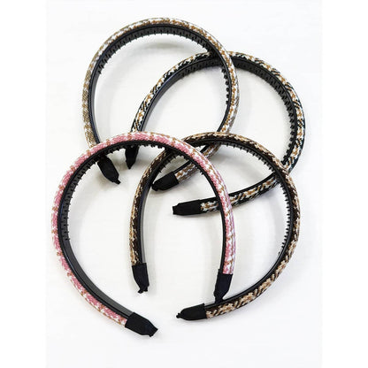 Preppy Checker Padded Fashion Headband