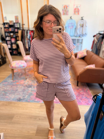 Perfect Purple Short Set