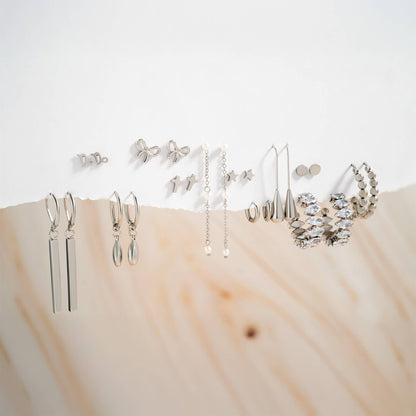 18K Gold Stainless Steel Cross Stud Earrings
