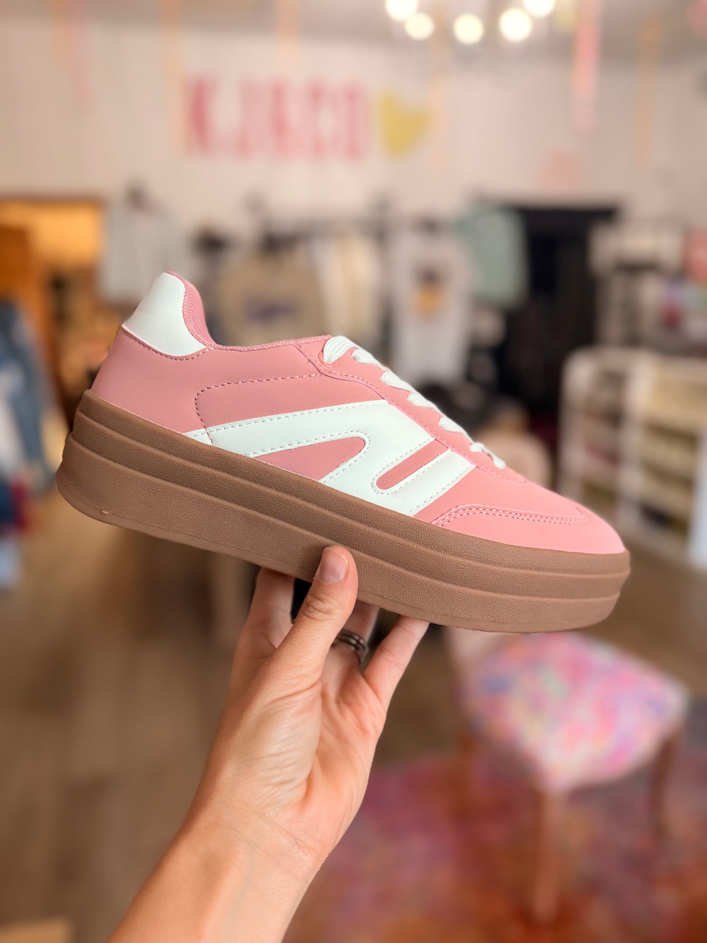 Gummy Sole Platform Sneaker