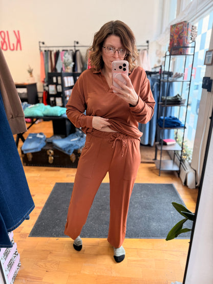 French Terry Collard Jogger Set
