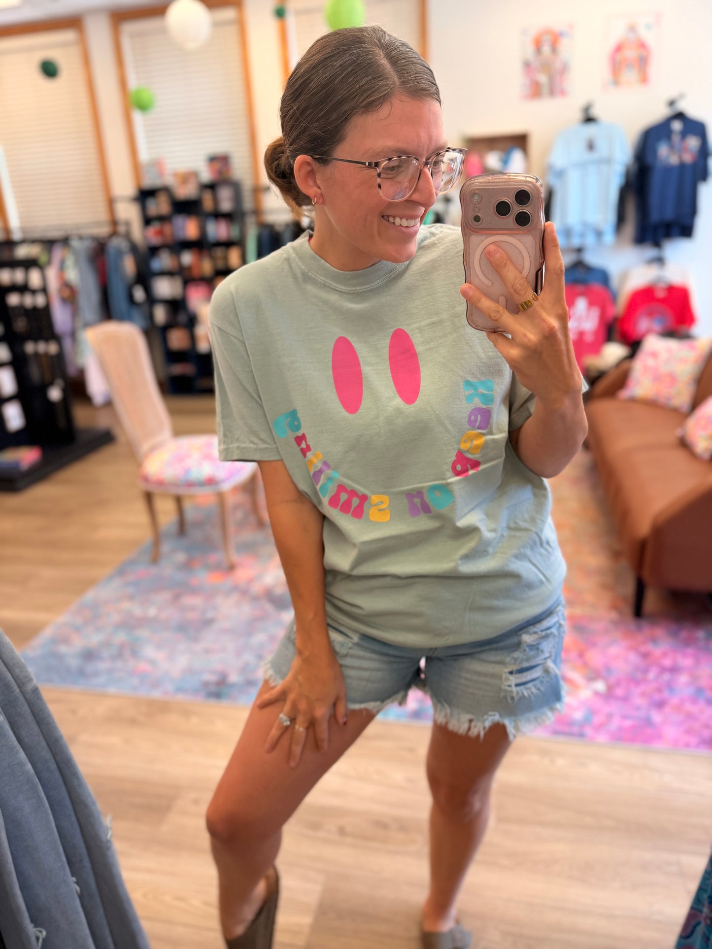 Keep on Smiling Vintage Graphic Tee