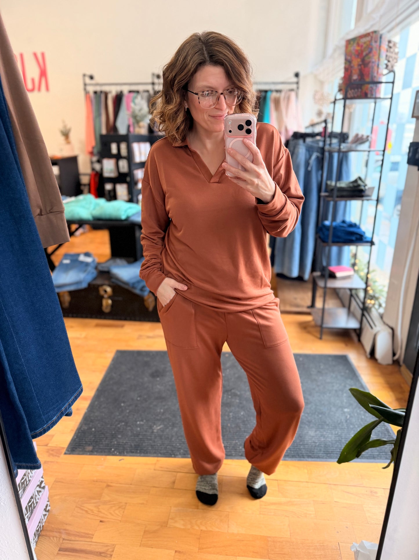 French Terry Collard Jogger Set