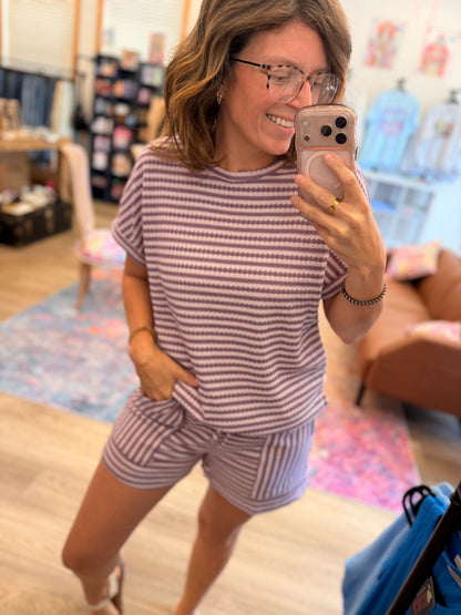 Perfect Purple Short Set