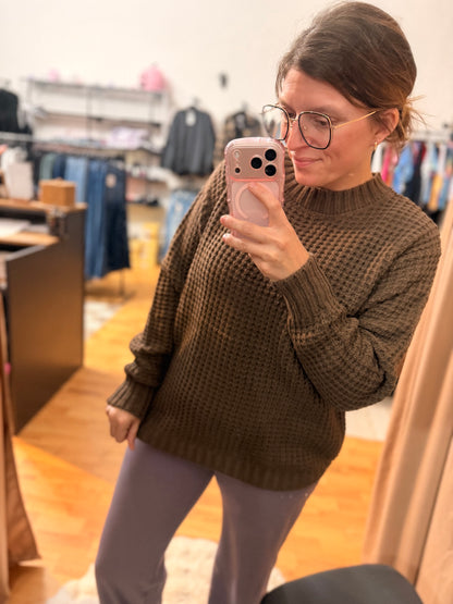 Cozy Waffle Sweater