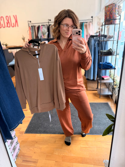 French Terry Collard Jogger Set