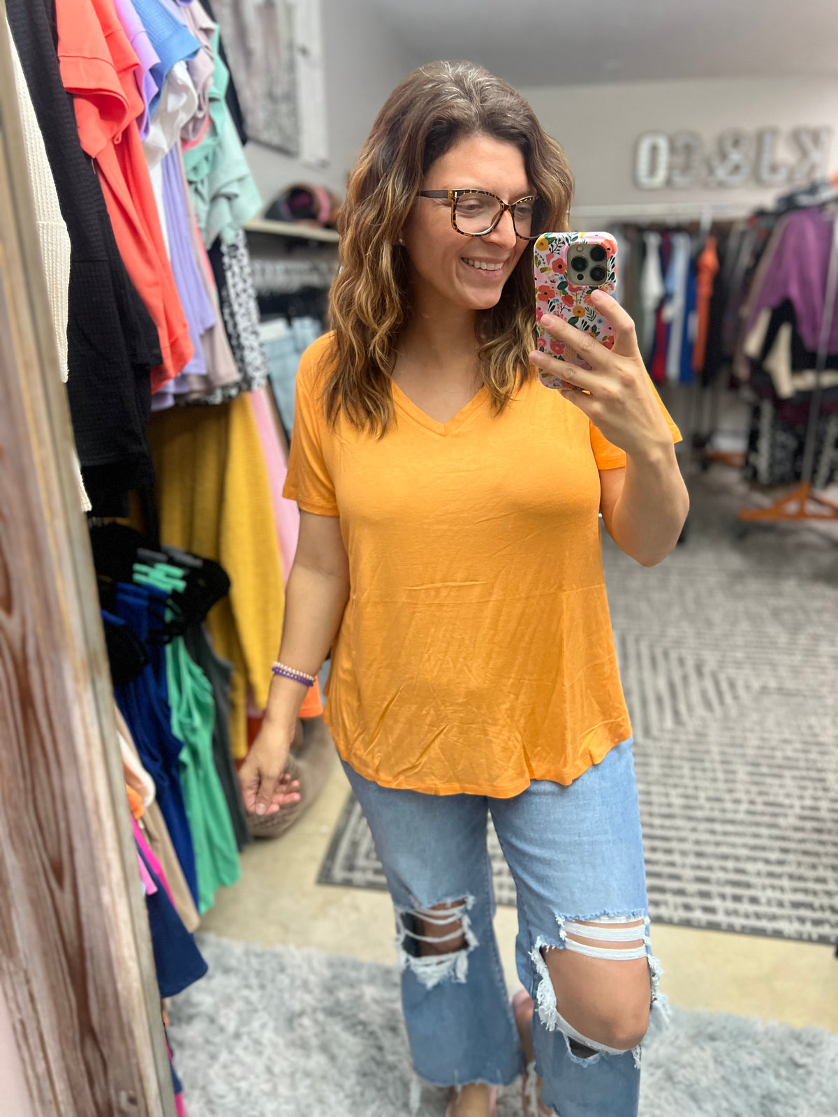 Flow With It V-Neck Tee