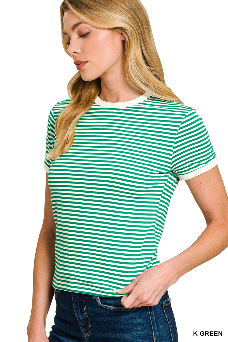 Striped Ringer Tee