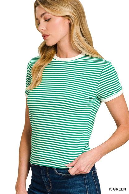 Striped Ringer Tee