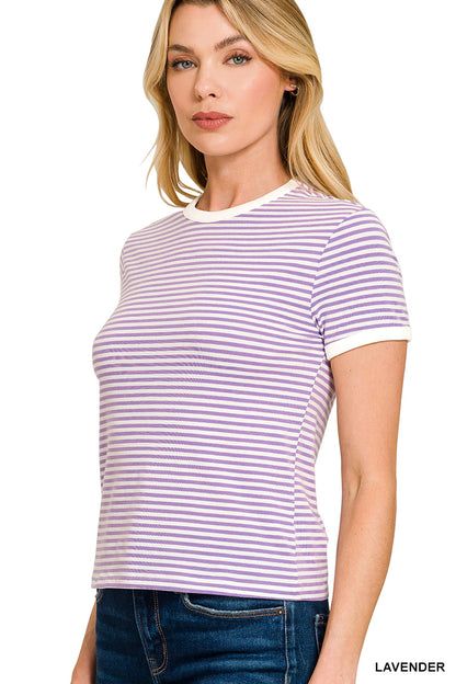 Striped Ringer Tee