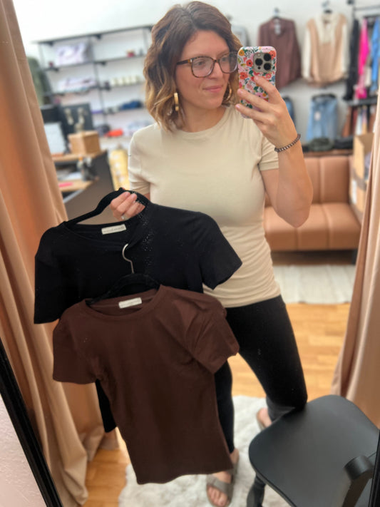 Basic Cotton Short Sleeve Tee