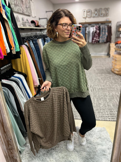Textured Touch Hacci Top