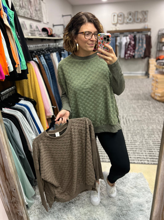 Textured Touch Hacci Top