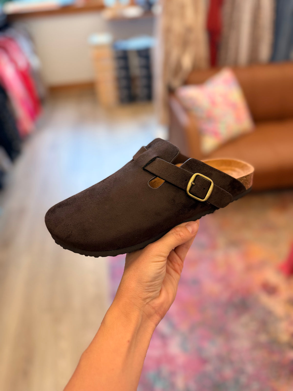 Suede Brown Soda Clog