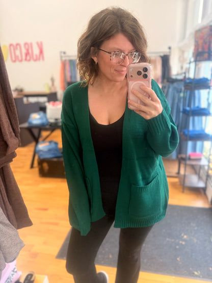 Cozy Open-Front Cardigan