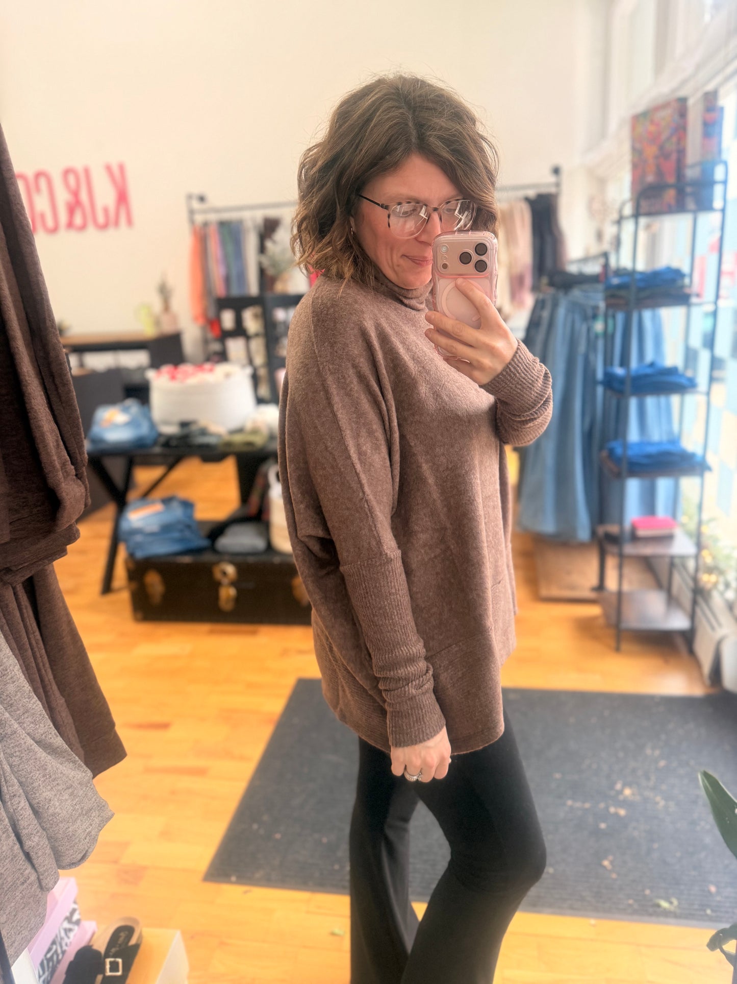 Cuddle Me Up Cowl Neck-Note sizing