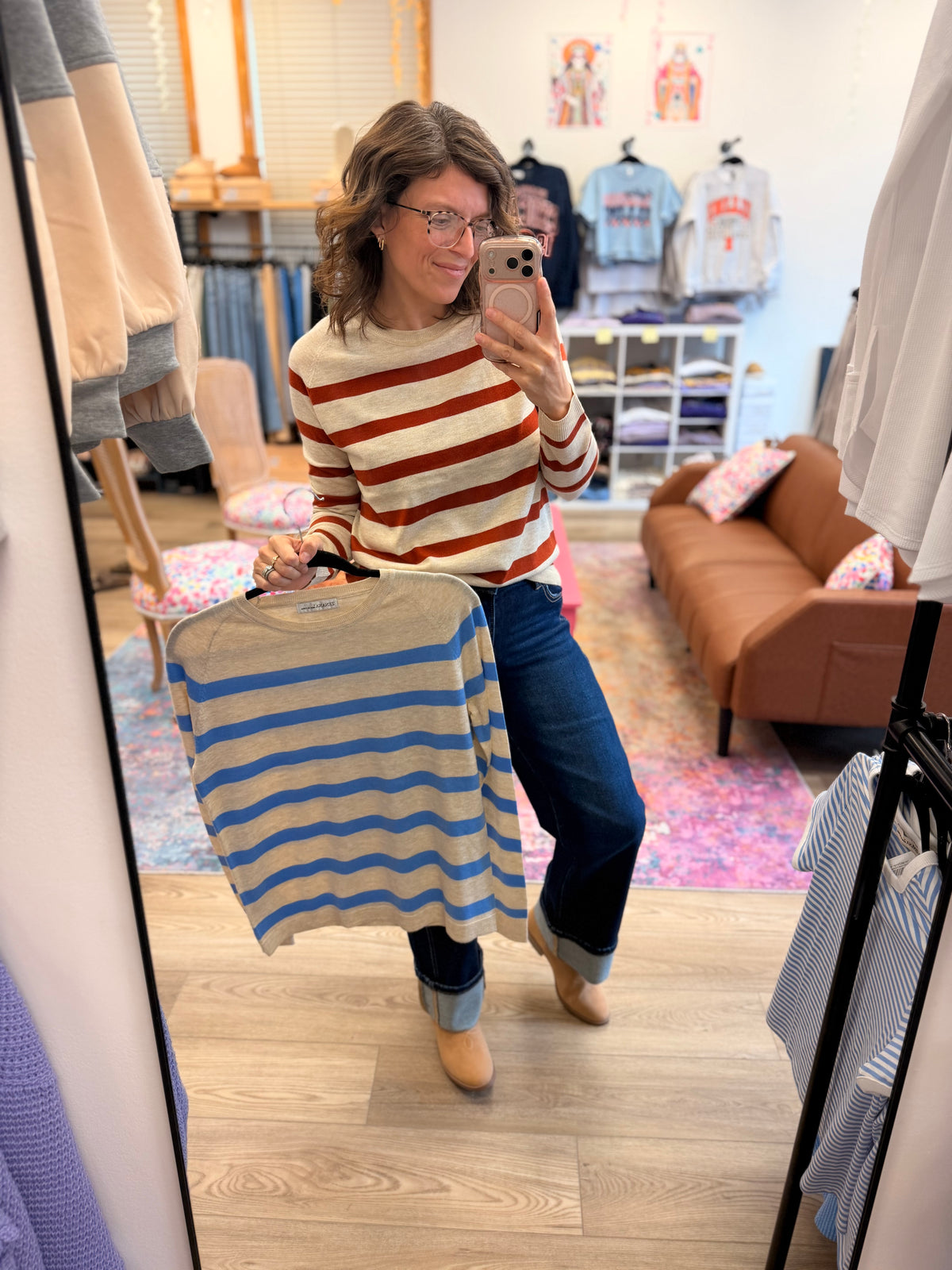 Thin & Soft Stripe Sweater