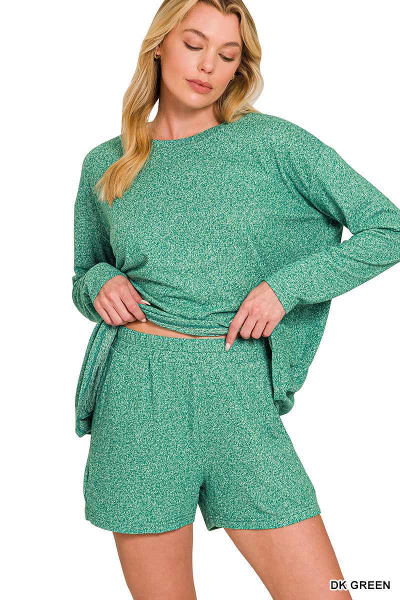 Hacci Long Sleeve & Shorts Set
