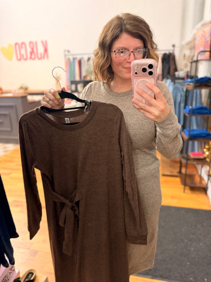 Cozy Tie Hacci Dress