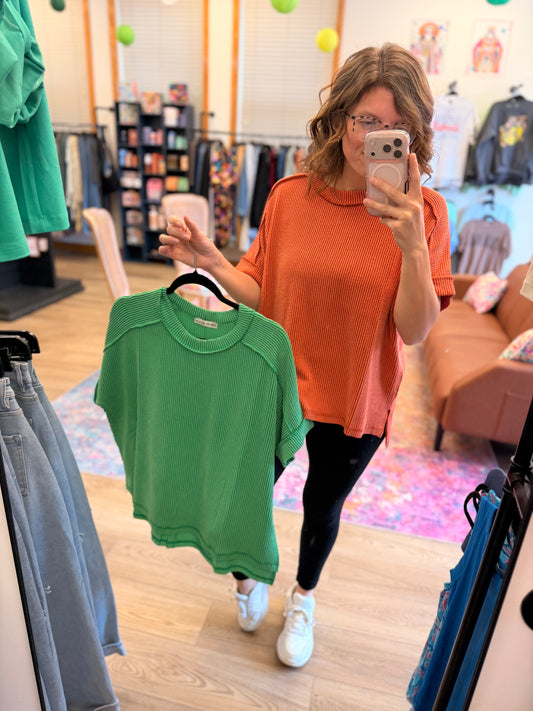 Ribbed Basic Tee