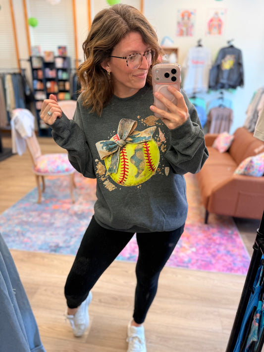 Softball Crewneck Sweatshirt