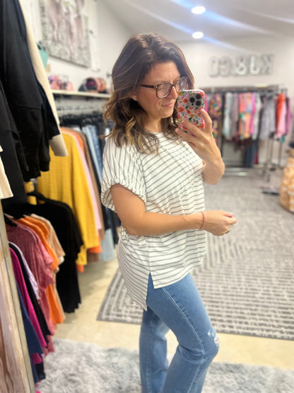 Tied Up Stripes Top