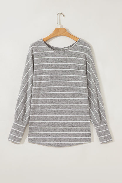 Striped Dolman Raglan Top