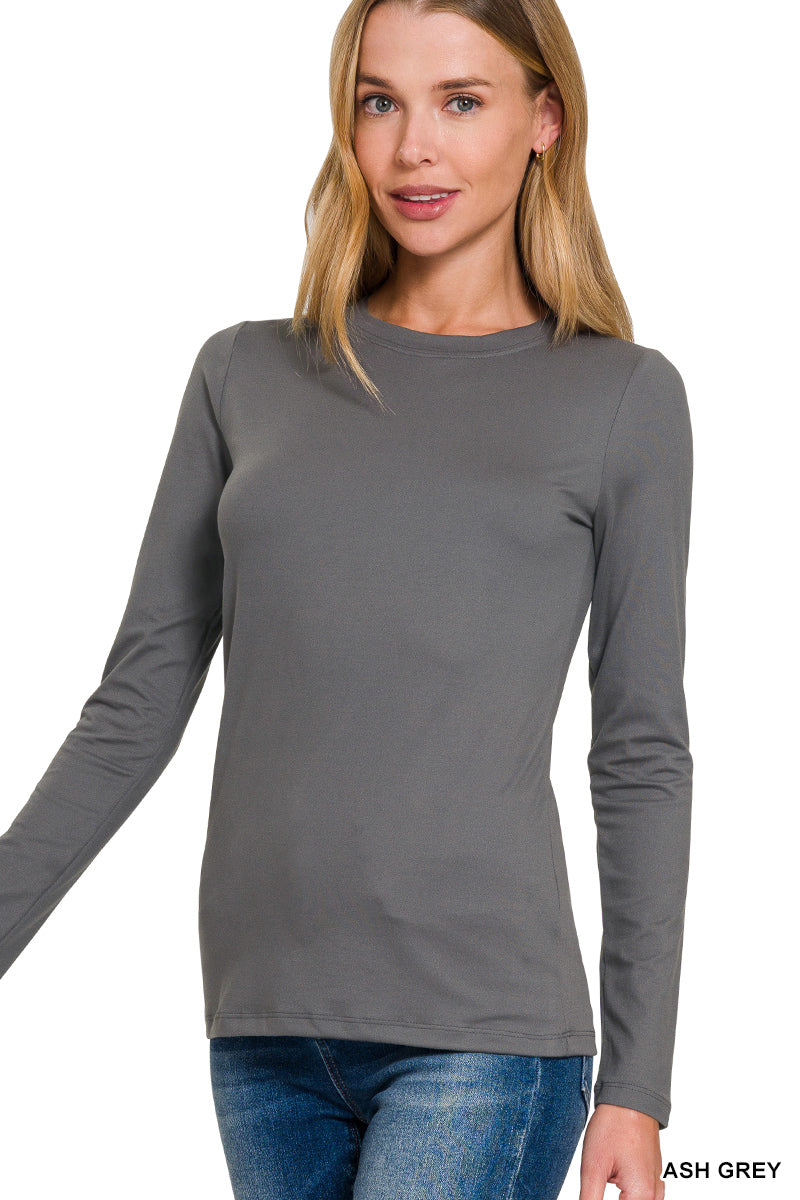 Not So Basic Long Sleeve Butter Top